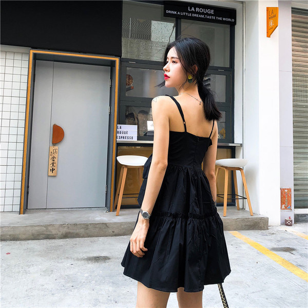 HIT Rochie moderna de dama cu decolteu in V model in doua culori