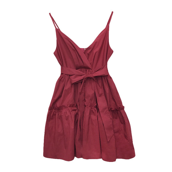 HIT Rochie moderna de dama cu decolteu in V model in doua culori