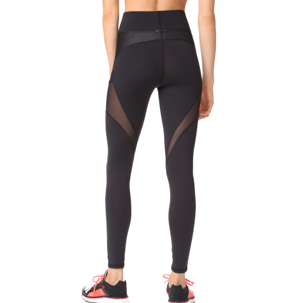 Дамски йога клин в черен цвят с висока талия