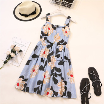 Γυναικείο φόρεμα με φλοραλ πριντ σε διάφορα χρώματα