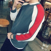 Hanorac casual pentru bărbați, în trei culori, cu guler O