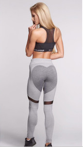 Дамски спортен клин в два цвята - сив и черен