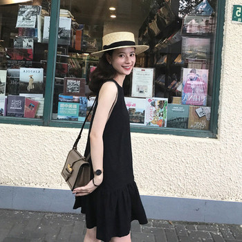 Rochie de dama sport-eleganta model lat in culoarea neagra