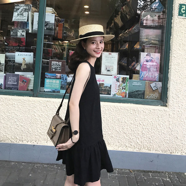 Rochie de dama sport-eleganta model lat in culoarea neagra