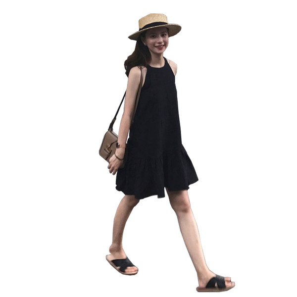 Rochie de dama sport-eleganta model lat in culoarea neagra