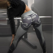 Jambiere sport de damă cu model într-o singură culoare