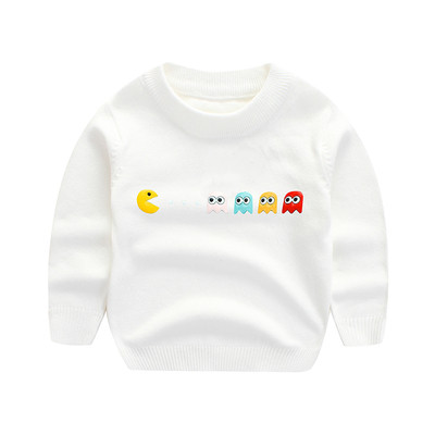 Детски пуловер с апликация в няколко цвята подходящ за момче и момиче