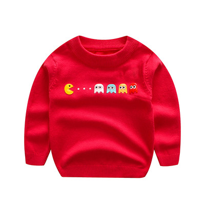 Детски пуловер с апликация в няколко цвята подходящ за момче и момиче