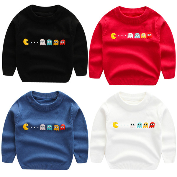 Детски пуловер с апликация в няколко цвята подходящ за момче и момиче