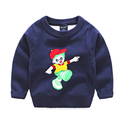 Детски пуловер за момче с бродерия в няколко модела