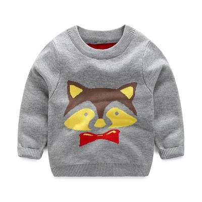 Детски пуловер за момче с бродерия в няколко модела