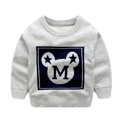 Детски пуловер за момче с бродерия в няколко модела