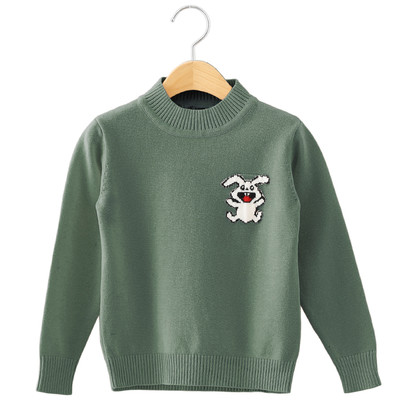 Детски пуловер с бродерия в няколко цвята подходящ за момче и момиче