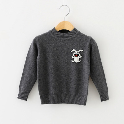 Детски пуловер с бродерия в няколко цвята подходящ за момче и момиче