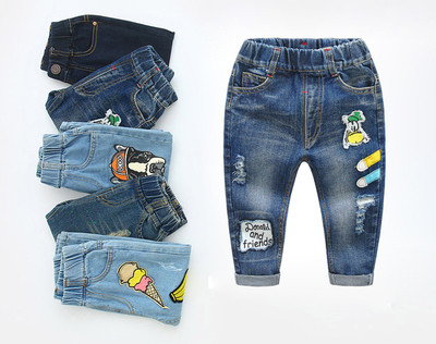Детски еластични дънки за момчета в някоко различни модела