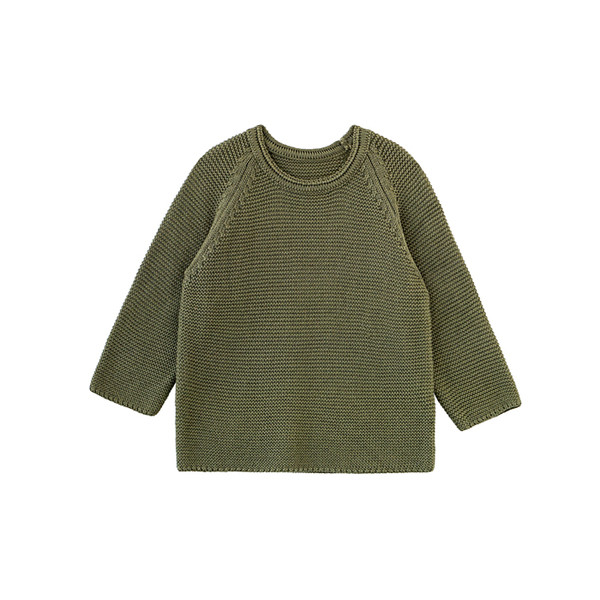 Изчистен модел детски пуловер за момче в три цвята