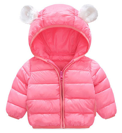 Детско яке с ушички  за момичета в няколко цвята