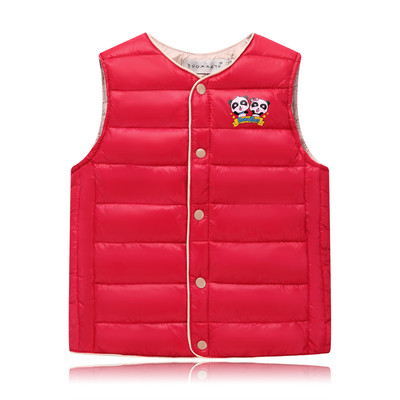 Детски елек в три цвята за момичета с апликация