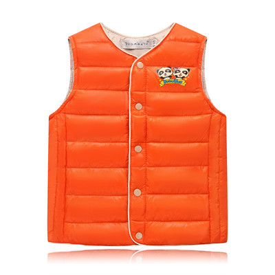 Детски елек в три цвята за момичета с апликация