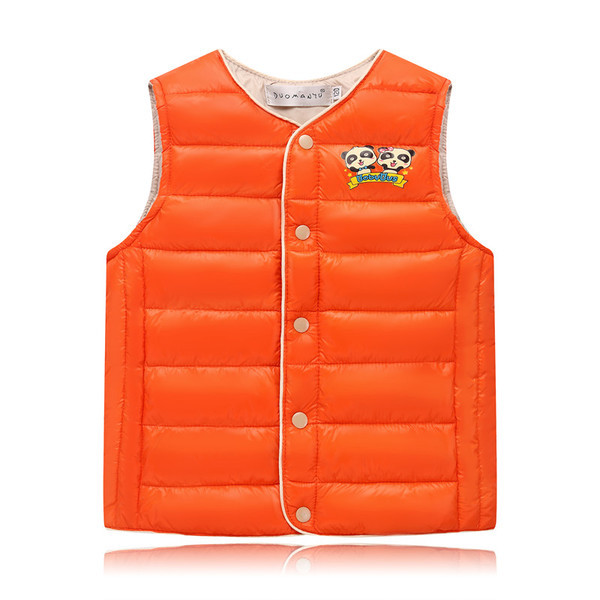 Детски елек в три цвята за момичета с апликация