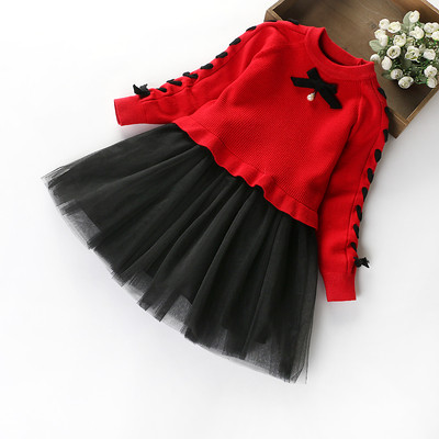 Детски комплект за момичета включващ тюлена пола и пуловер - няколко модела