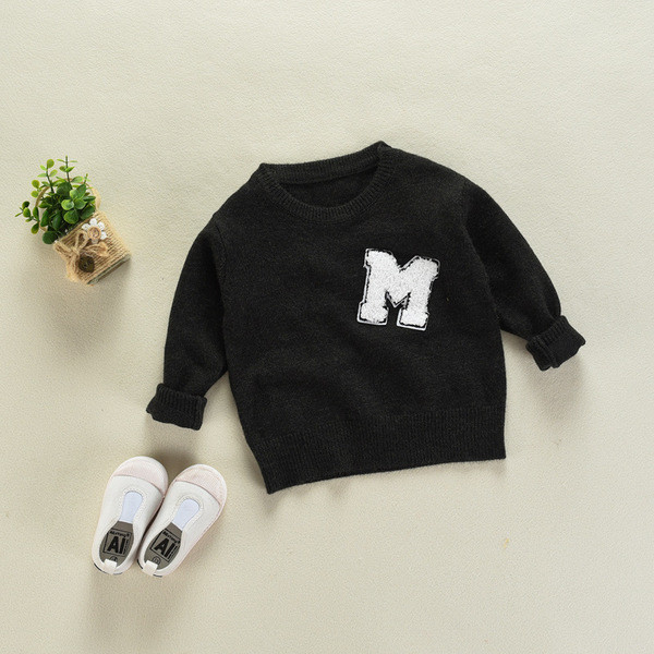 Детски пуловер за момче в жълт, зелен и черен цвят