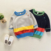 Ежедневен детски пуловер за момче в два цвята