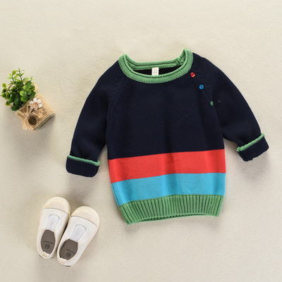 Ежедневен детски пуловер за момче в два цвята