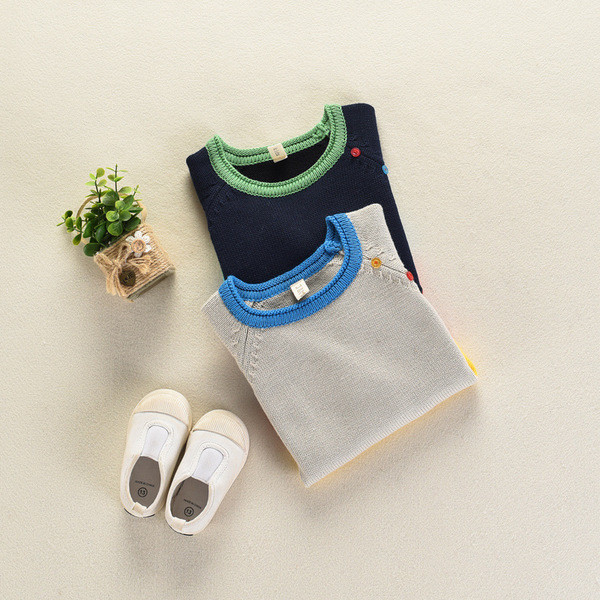 Ежедневен детски пуловер за момче в два цвята