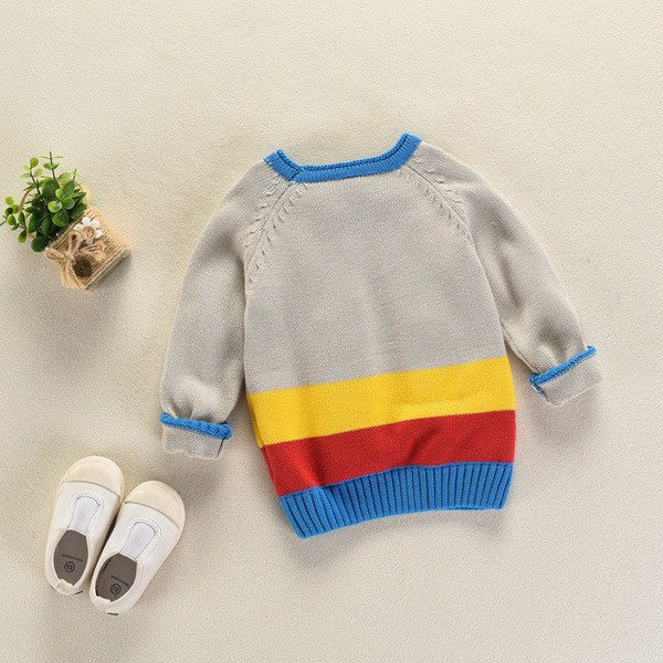 Ежедневен детски пуловер за момче в два цвята