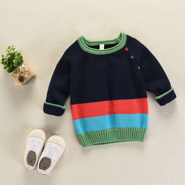 Ежедневен детски пуловер за момче в два цвята