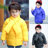 Детско яке за момчета с шал в различни цветове