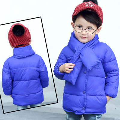 Детско яке за момчета с шал в различни цветове