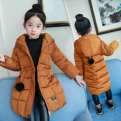 Детско дълго яке за момичета в различни цветове