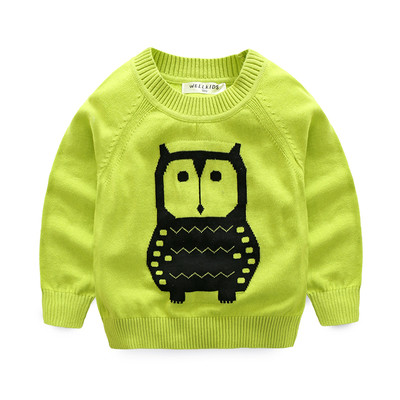 Детски ежедневен пуловер с О-образна яка в няколко модела