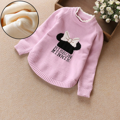 Детски пуловер с бродерия и висока яка - няколко модела