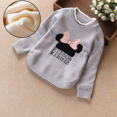 Детски пуловер с бродерия и висока яка - няколко модела