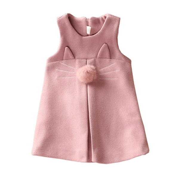 Детска плътна рокля за момичета без ръкави в няколко модела