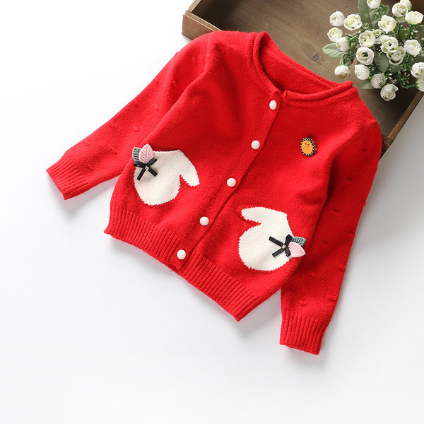 Детска жилетка с апликация и копчета в няколко модела