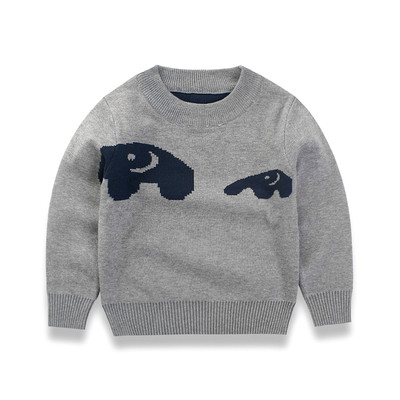 Плътен детски пуловер за момче в два модела
