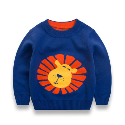 Плътен детски пуловер за момче в два модела
