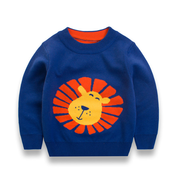 Плътен детски пуловер за момче в два модела