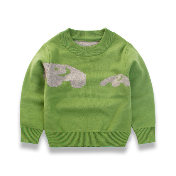 Плътен детски пуловер за момче в два модела