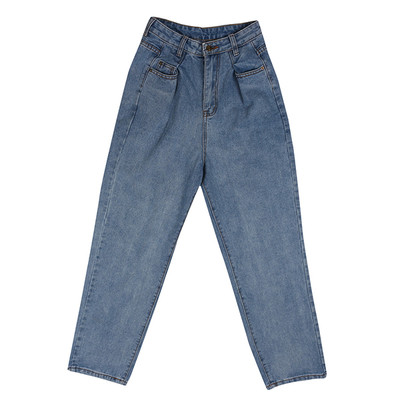 Широк модел дамски дънки с висока талия