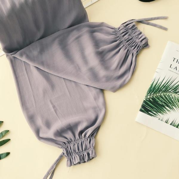 Ежедневен дамски панталон в черен и сив цвят