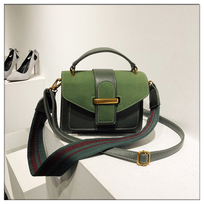 Дамска чанта от еко велур с двойни дръжки - няколко цвята