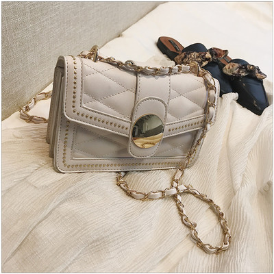 Елегантна дамска чанта с верижка в различни цветове