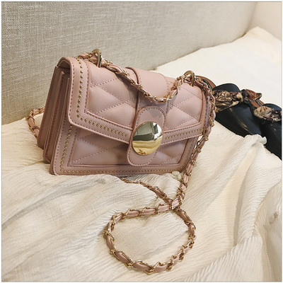 Елегантна дамска чанта с верижка в различни цветове