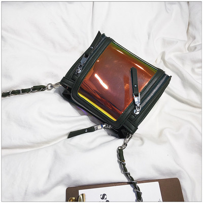 Дамска прозрачна чанта в няколко цвята