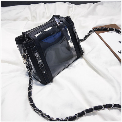 Дамска прозрачна чанта в няколко цвята